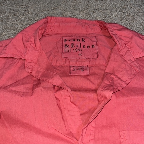 Frank & Eileen Eileen Relaxed Button-Up Featherweight Rust Sienna XS - Picture 6 of 8
